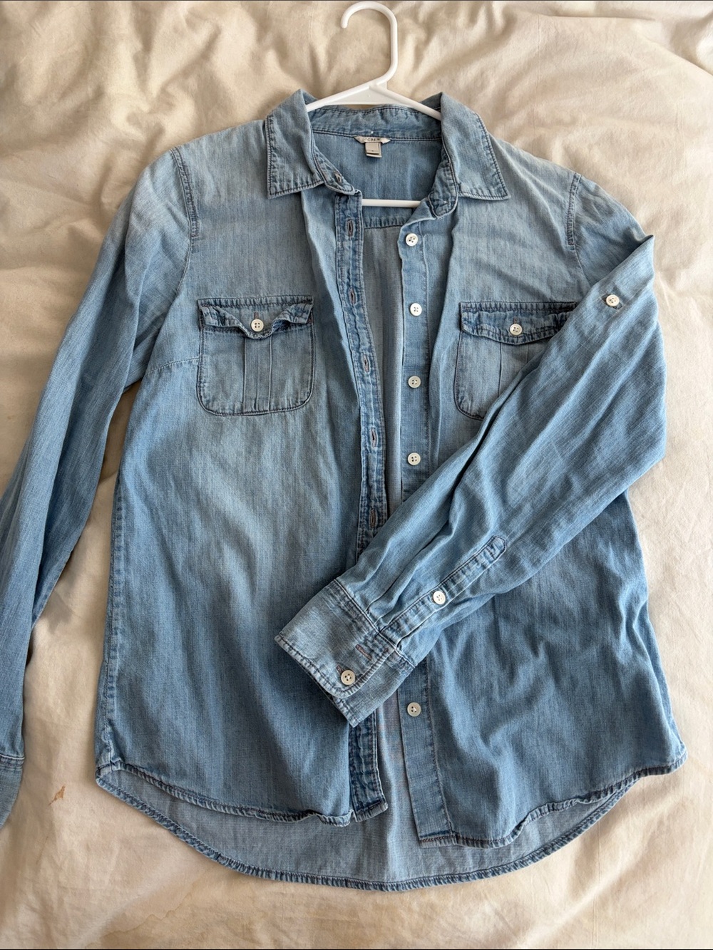 J. Crew Light Denim Chambray Button-Down Shirt